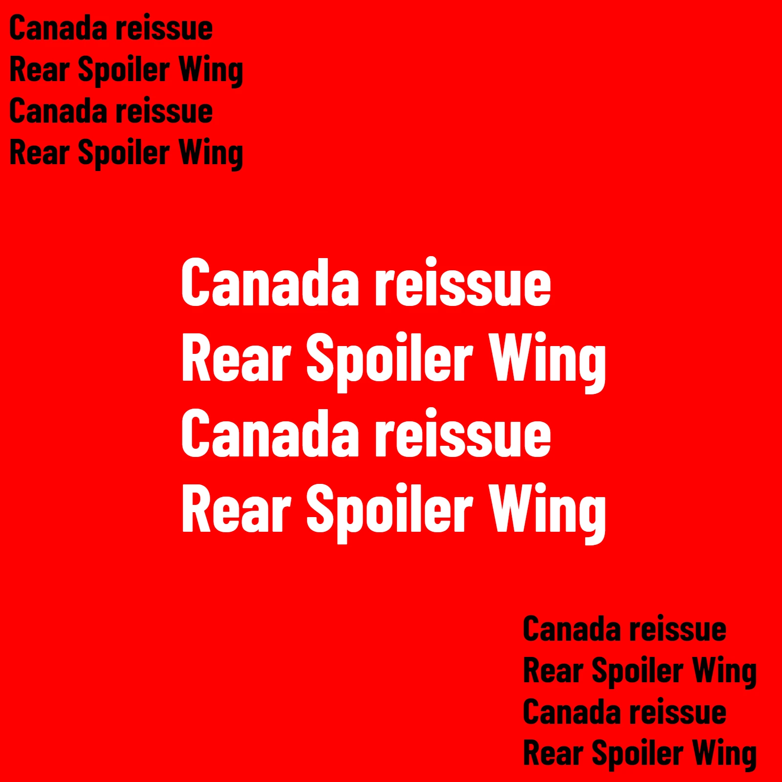 Canada Reissue Rear…