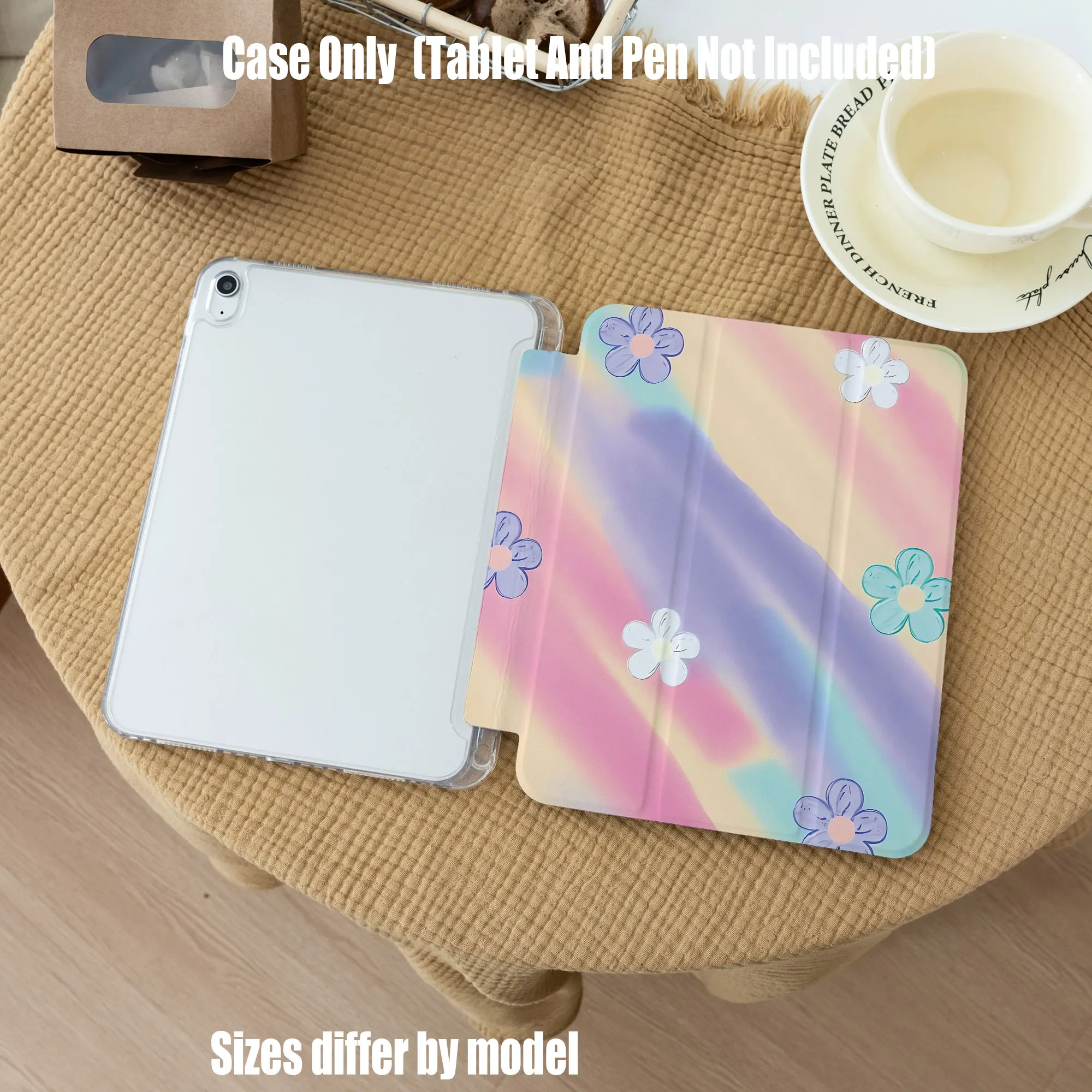 

Slim Fit Premium TPU Tablet Cover, Shockproof Durable Lightweight Protective Case for iPad Samsung Huawei Honor Redmi Xiaomi