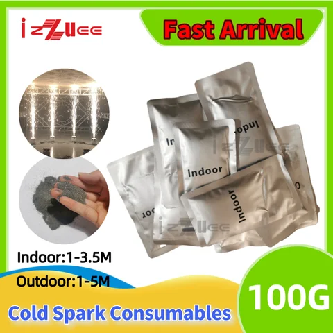 0Tax 1-100 Bags Ti Powder For Cold Spark Machine DMX Sparkular Fountain Consumables DJ Bar Wedding Party Disco Stage Effect