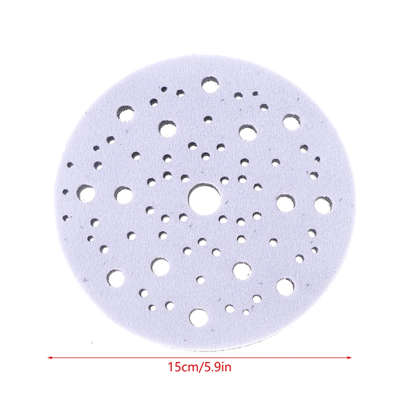 1 pz 6 pollici 150mm 70 fori spugna morbida interfaccia pad per tamponi abrasivi gancio e anello dischi abrasivi levigatrice cuscinetti di supporto buffer