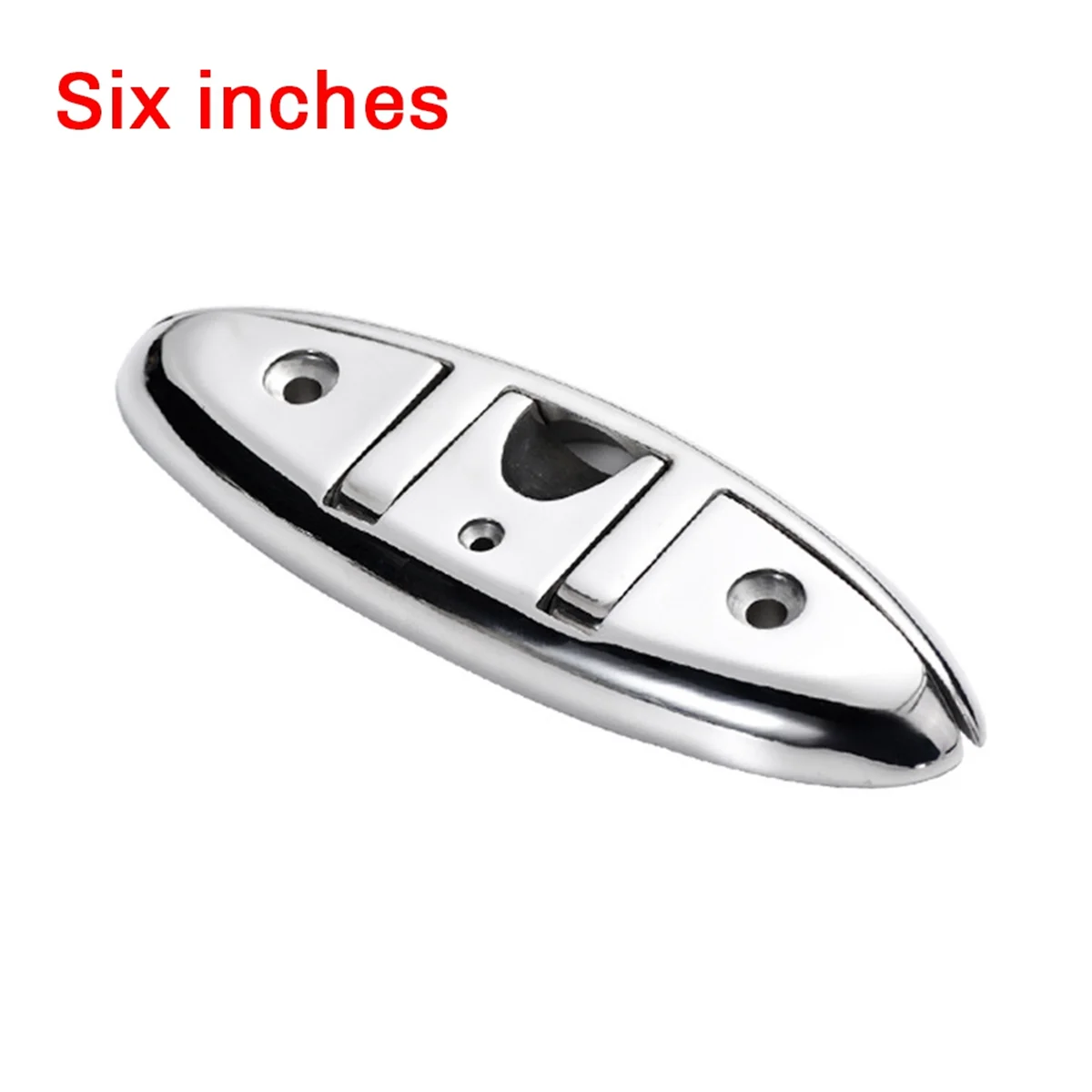 4PCS 6Inch Stainless Steel Cleat Marine Foldable Boat Cleats Folding Deck Mooring Cleat Flush Mount Cleat Boat Yachts