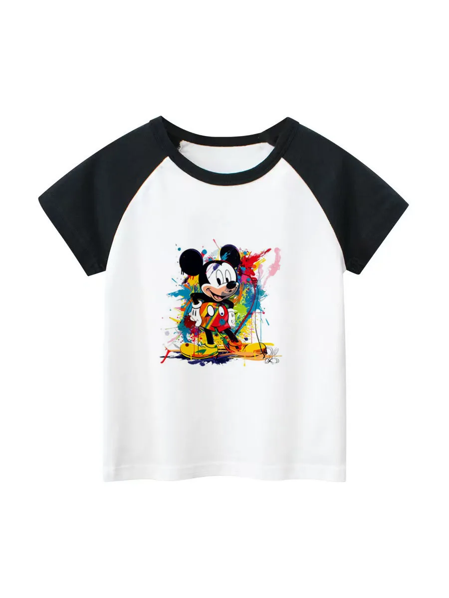 

Summer Casual Boys Clothes Cute Mickey Cartoon Boys T-Shirts Disney Children'S Tshirt Toddler T Shirt Short Sleeve Top