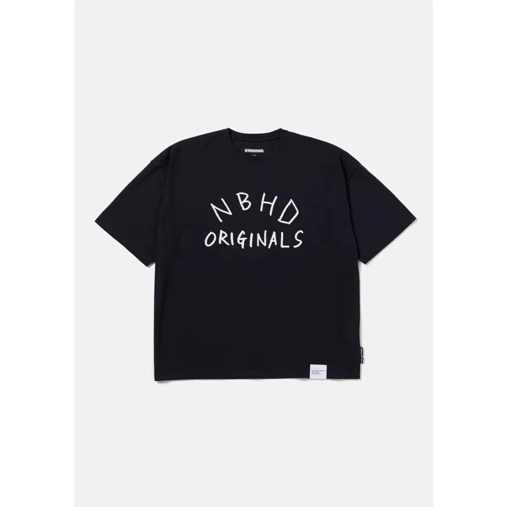 25SS NBHD Japanese Printed Letter Loose Short Sleeved Casual Versatile T-shirt for Men and Women