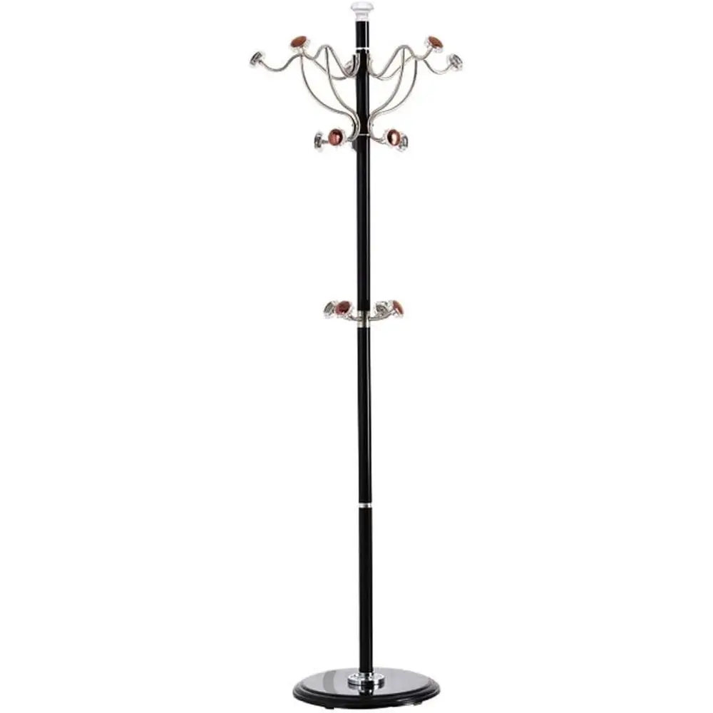 

Coat Stand Tree Style Metal Coat Rack Coat Hat Stand Tree Holder Bags Hanger Rack with 40cm Round Base Clothes Racks 1