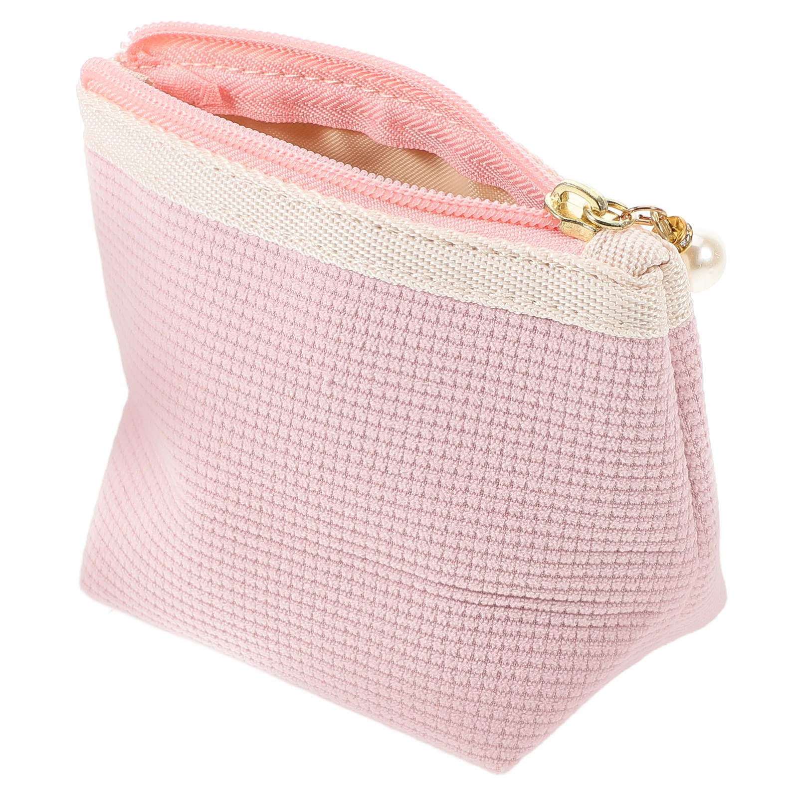 Bolsa bonita para lápiz labial, Mini ganizador de maquillaje portátil de viaje, gran pana para el cuidado de la piel, monedero para mujer, almacenamiento de toallas sanitarias a prueba de polvo