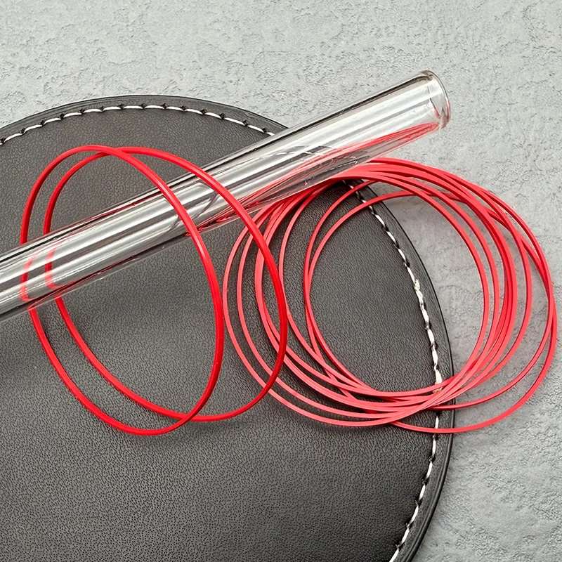 Rote Uhrenrückseite, wasserdichter O-Ring, dick, 0,6 mm Höhe, 0,9 mm Durchmesser, 25–40 mm, T013 T024, Uhrengehäuse, hintere Abdeckung, Dichtungsring-Teile – Detail 8