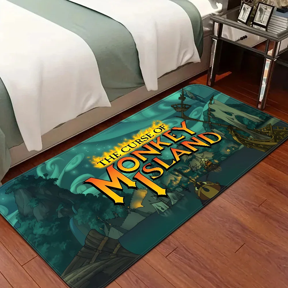 Game The Secret Monkey Island Metal Entrance Nordic Style Bedroom Living Room Doormat Home Balcony Anti-Slip Modern Home Decor