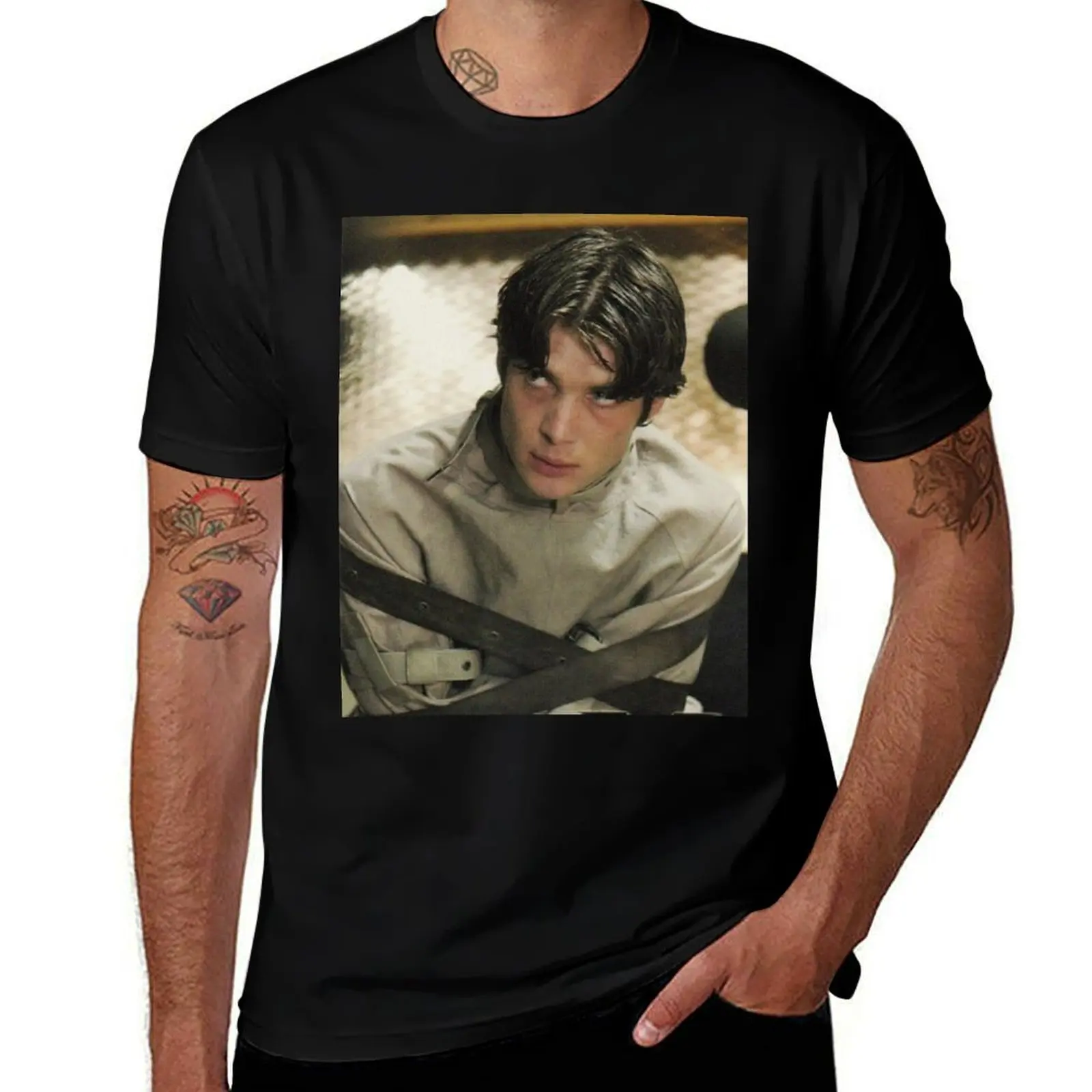 хлопковая рубашка Футболка Enigmatic the Cillian t Hot man as Scarecrow Charm: Crazy T-Shirt Murphy