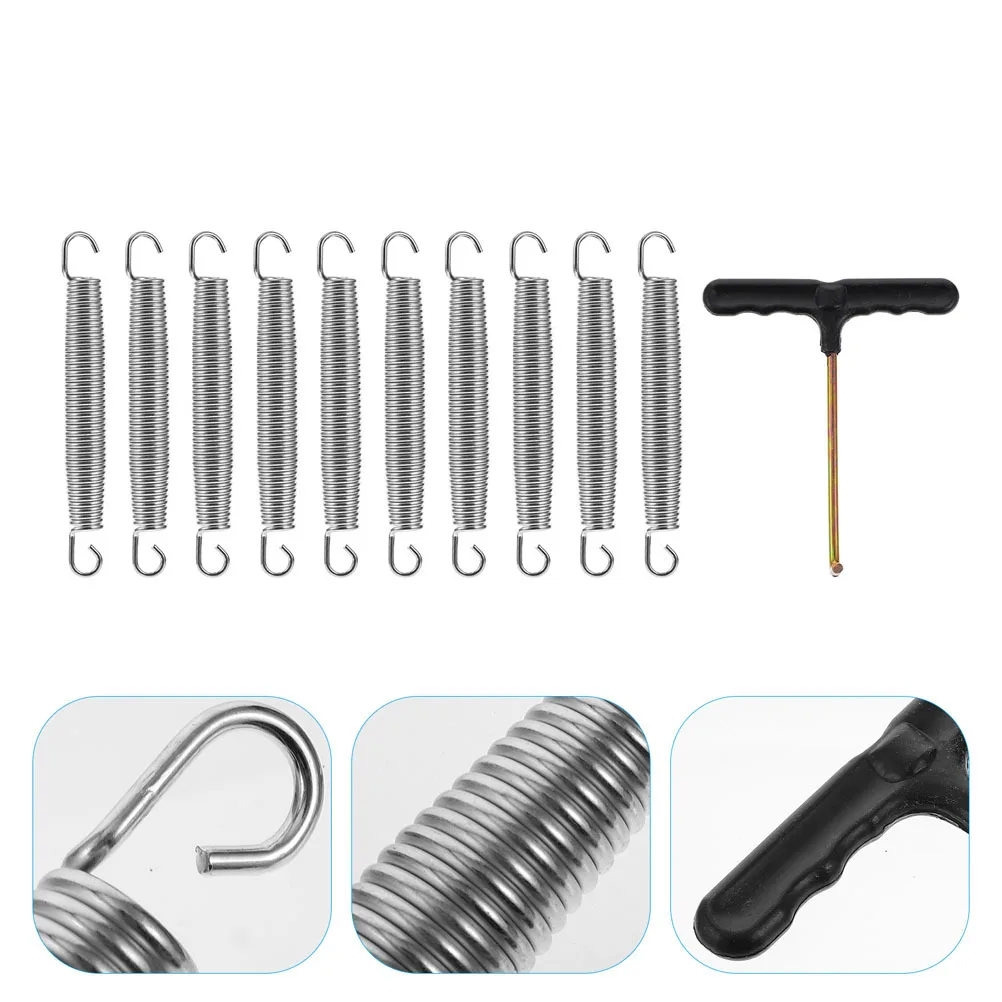 

1Set Galvanized Steel Trampoline Spring Kit Durable Sturdy Load-Bearing Professional Accessory Trampoline Spring
