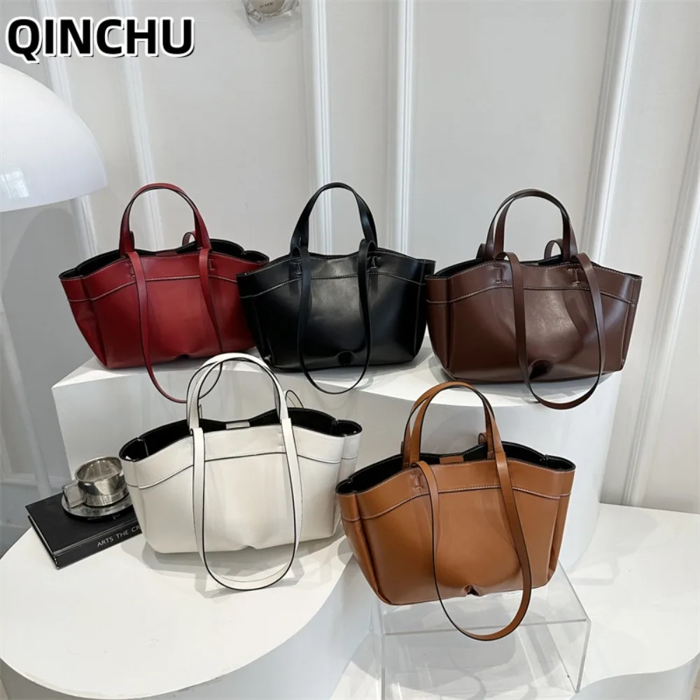 

QINCHU Women's Shoulder Portable Tote Bag 2026 New Fashion Large Capacity Commuter Shopping Bags 2026