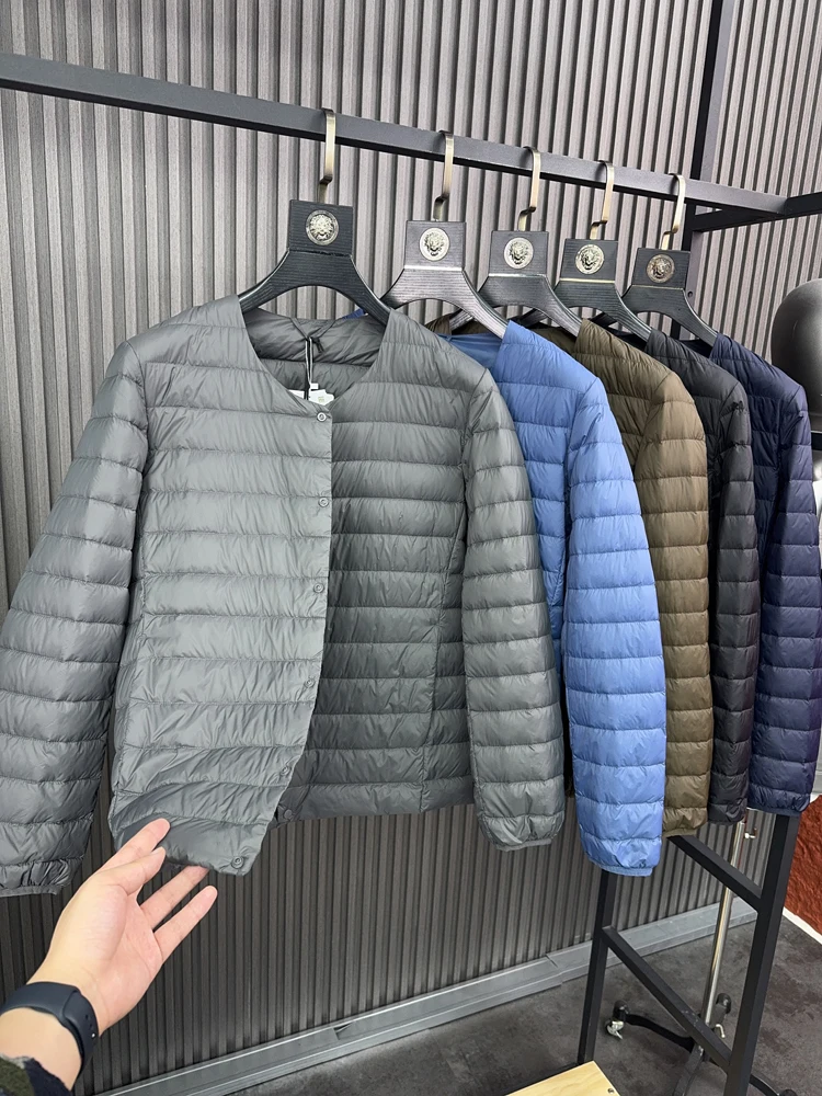 

Casual Men's down Jaet Pampa& Brand Faionable Urban Sle Long Sve round Ne Regular Length Button Closure Warmth