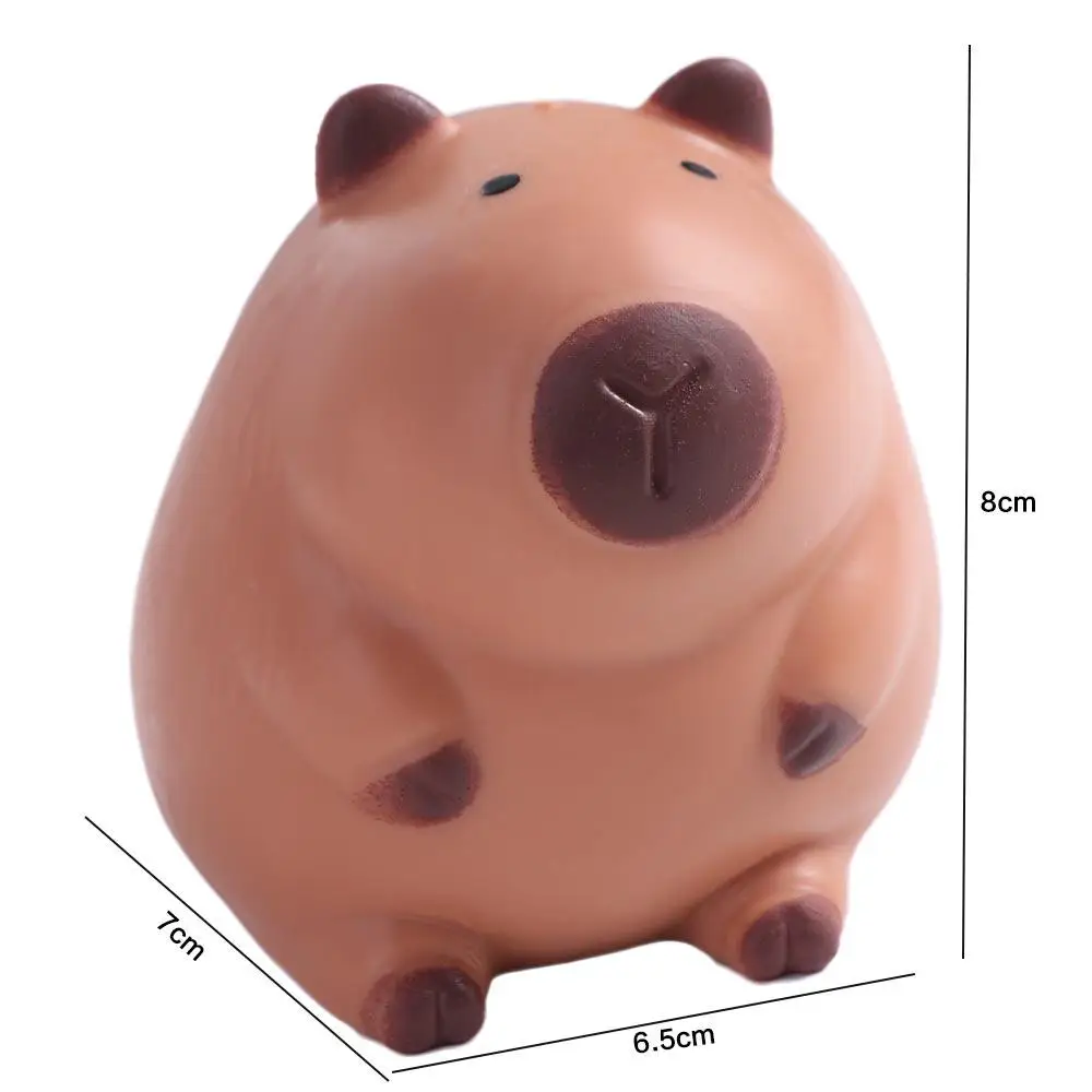 Animal de dibujos animados Capybara juguete para apretar novedad divertido Capybara juguete de rebote lento suave lindo simulación Capybara decoración juego de bebé