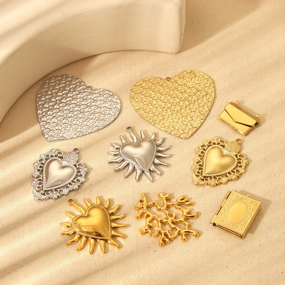 

Stylish Chunky Heart Photo Locket Envelope Tree Branch Shaped Pendants DIY Accessories Necklace Earrings Jewelry Making