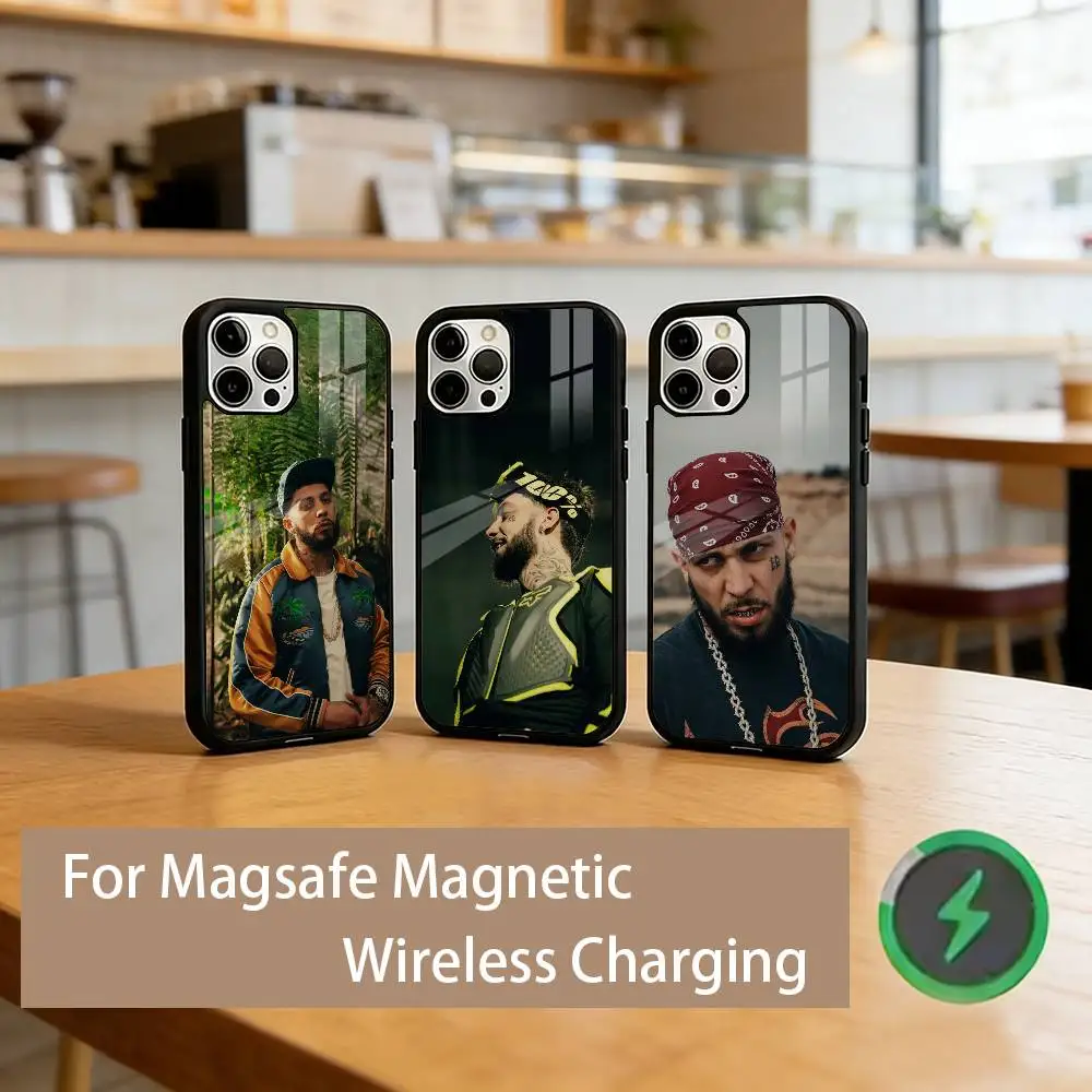 

J-JC R-Reyes Phone Case For iPhone17,16,15,14,13,12,11 Plus,Pro Magnetic with Magsafe Wireless Charging