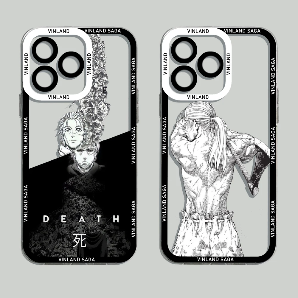 Manga Vinland Saga Phone Case For iPhone 14 13 12 Mini 11 Pro Max X XR XS 7 8 SE 2020 Plus Soft Silicone Transparent Cove