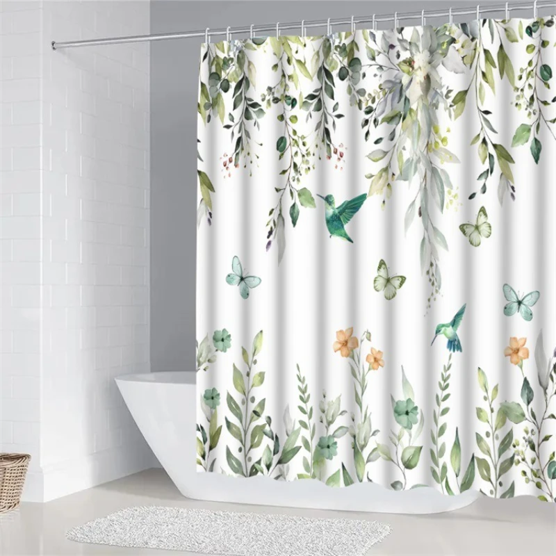 

3D digital printing shower curtain, bathroom partition curtain, shower curtain, waterproof and mildew-proof curtain
