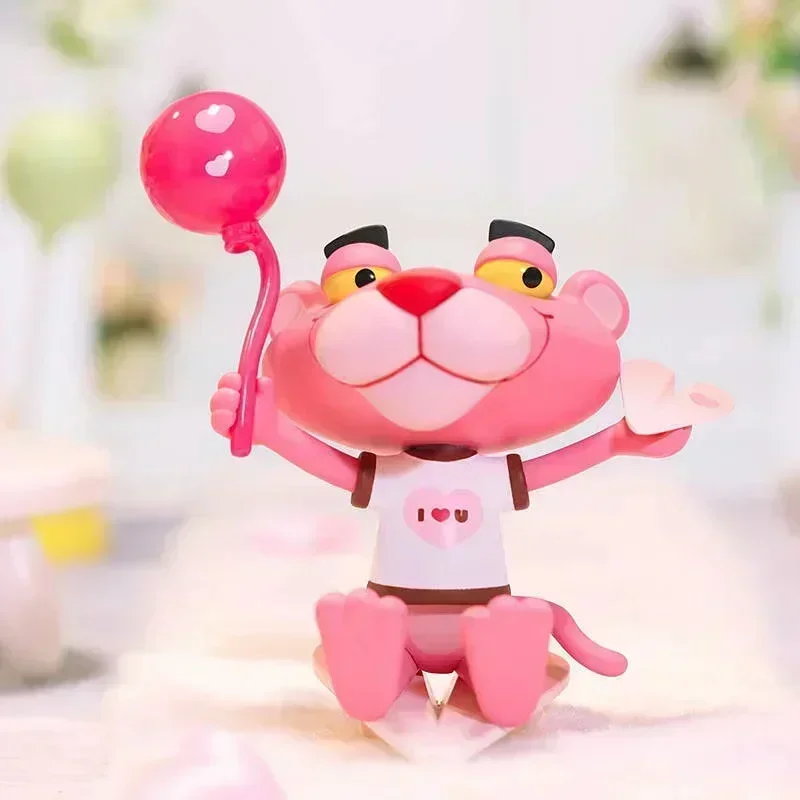 

POP MART Pink Panther Confession Series Mystery Box-милые аниме-фигурки, украшения, слепая сумка для догадок, кукла в подарок