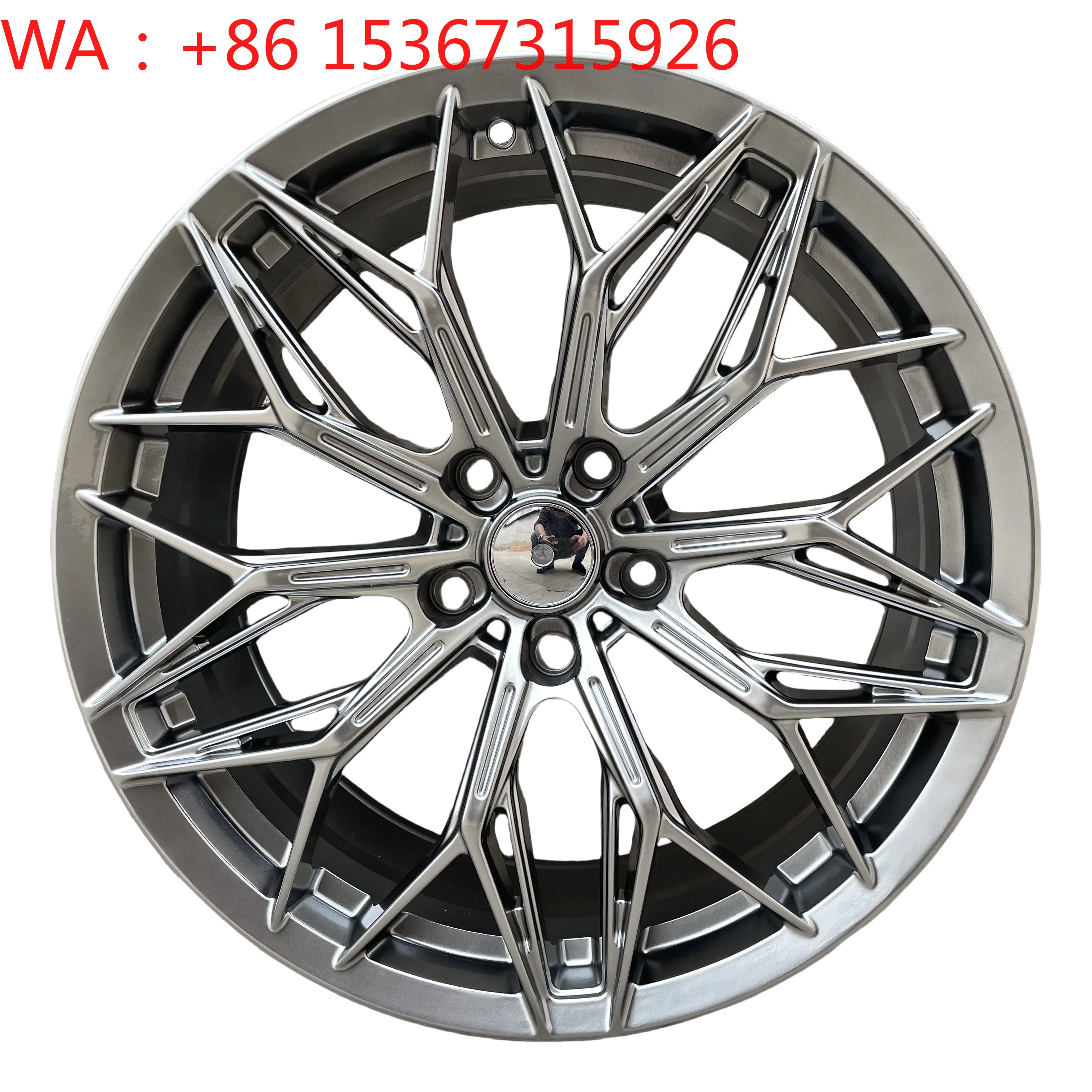 

18-19 Inch Deep Dish White Machined Lip JDM Style Aluminum Alloy Passenger Car Wheels 5x114.3 Modified Rims