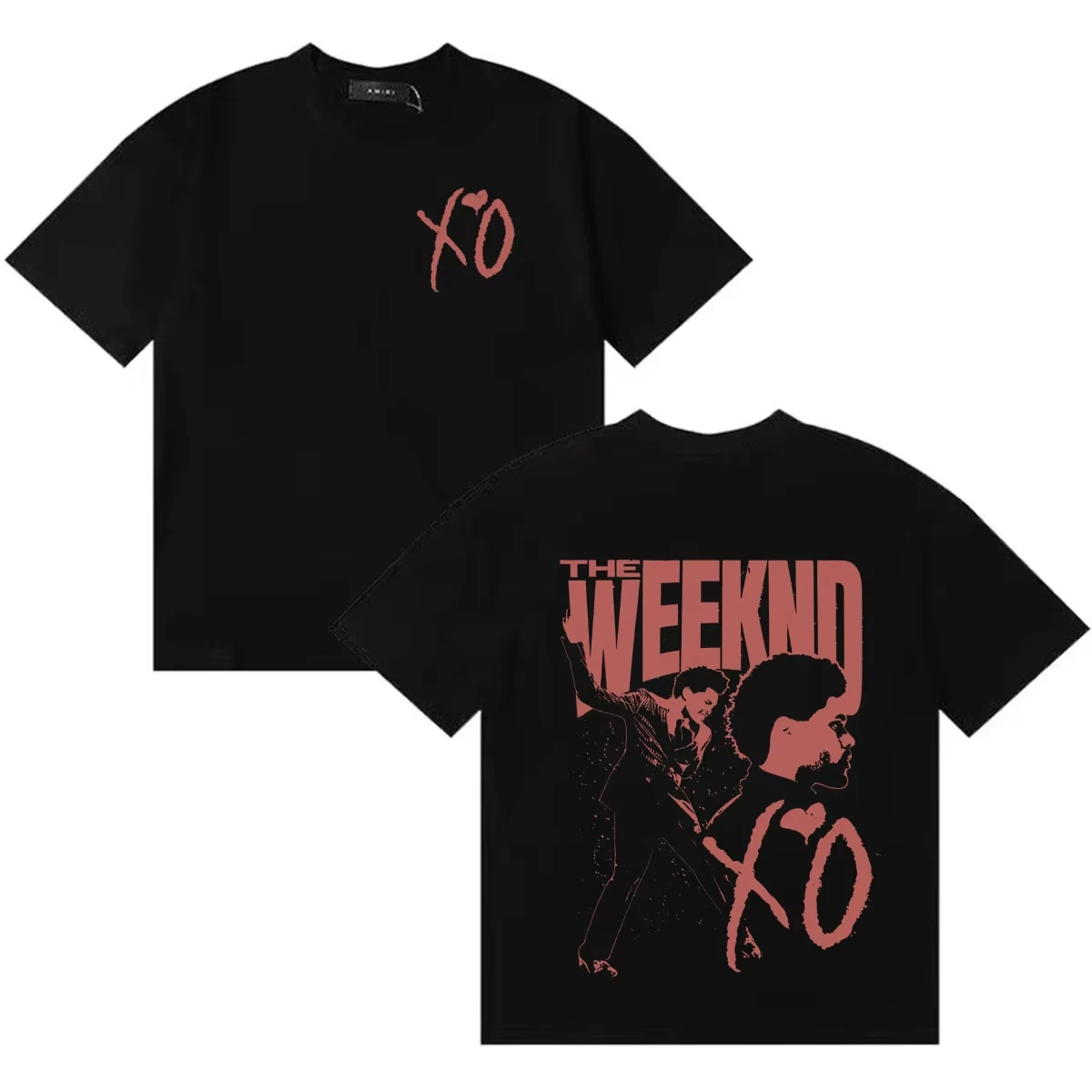 T-shirt ample et confortable à col rond, style gothique, collection The Weeknd XO Tour 2026, vente chaude