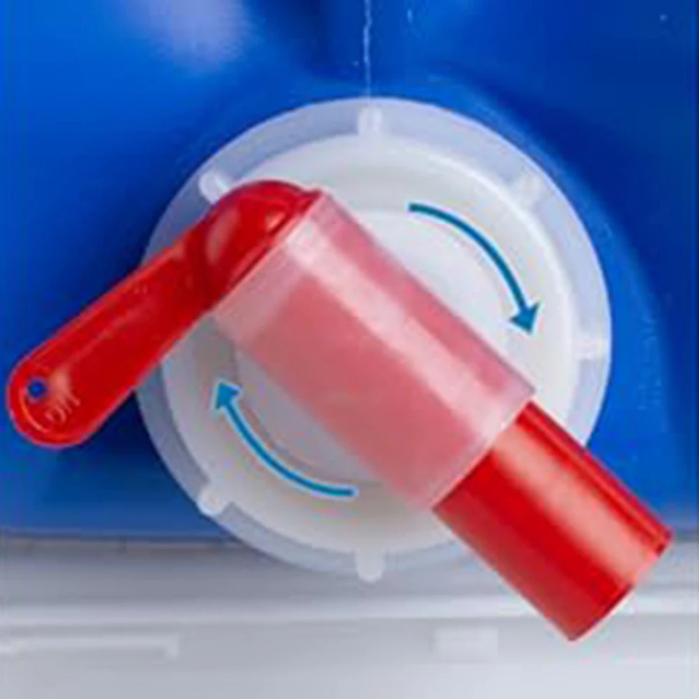 Multi-Purpose Plastic Faucet For 15-60 Liter Tanks With DN 61 Threads Horticultural Plant Nutrient Solution Faucet Red White