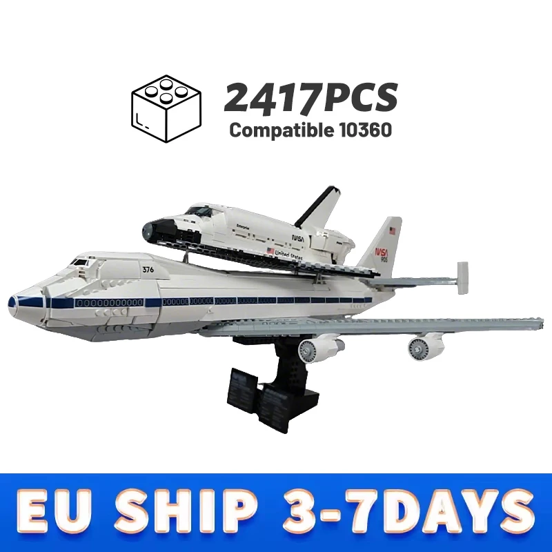 Compatibile 10360 Creativo Space Shuttle Carrier Modello Building Block Aereo Aereo Set Kid 2147pcs Mattoni Giocattoli Regali Di Natale