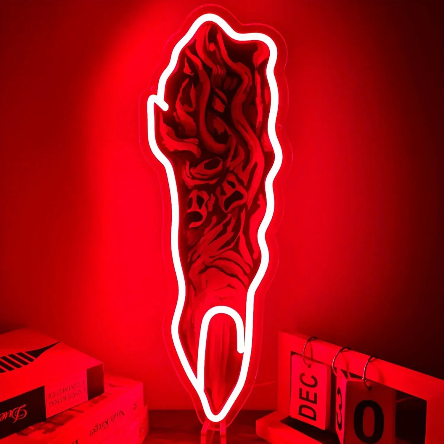 

Finger Neon Light LED Neon Light for Bedroom Game Room Comic Exhibition Art Wall Decor Gift for Anime Lovers USB Powered
