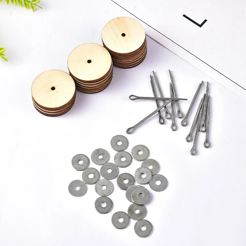 

10 Sets Bear Joint Accessories Toy Making Joints DIY Connector Wood Gaskets Wooden Animal Supplies