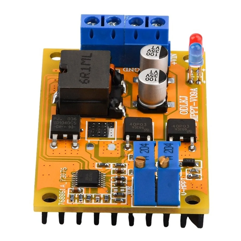 1Pc MPPT Charge Controller Module For Lithium Battery Panel Efficient Power Supply 35V Input Compact Design