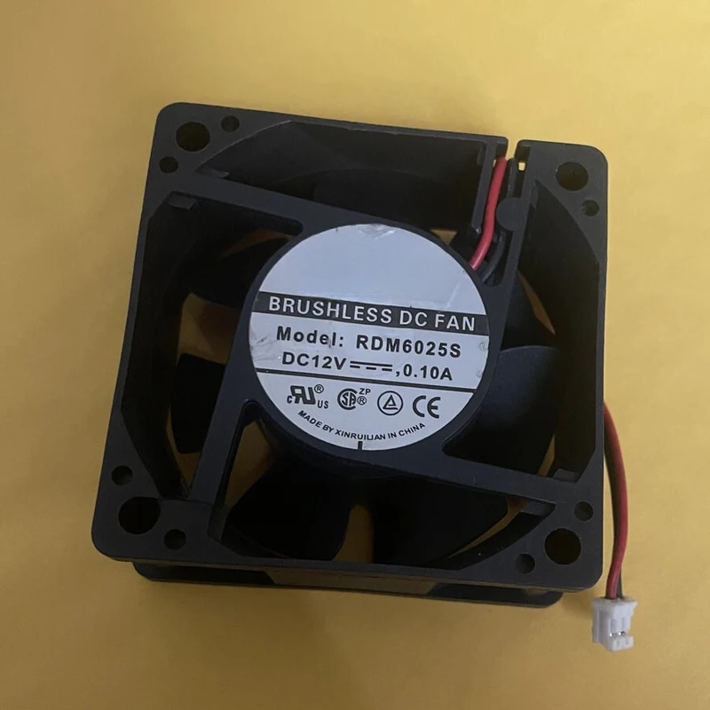 

Y+for New RDM6025S DC12V 0.10A 6025 60MM 2-Wire Cooling Fan