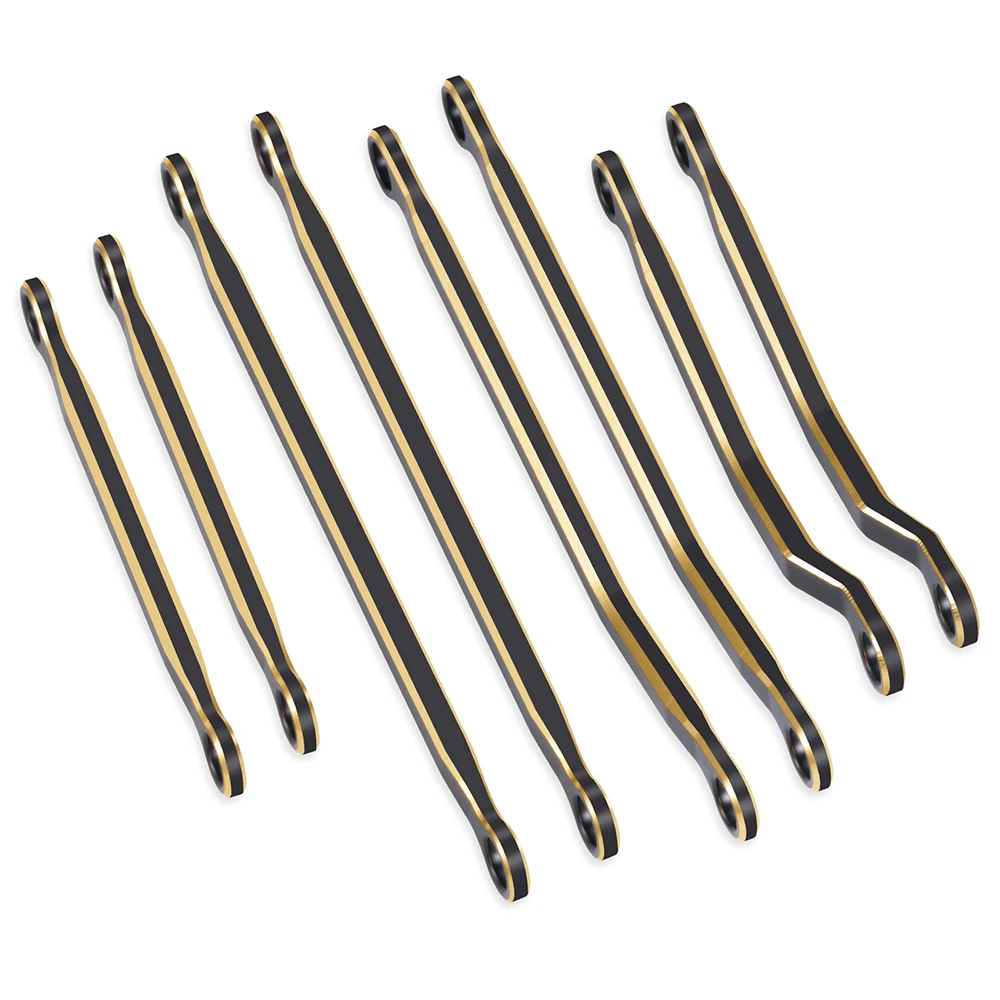 AXSPEED Brass High Clearance Chassis Links Set Linkage Adds Weight for TRX4M K10 F150 1/18 RC Micro Crawler Car Parts
