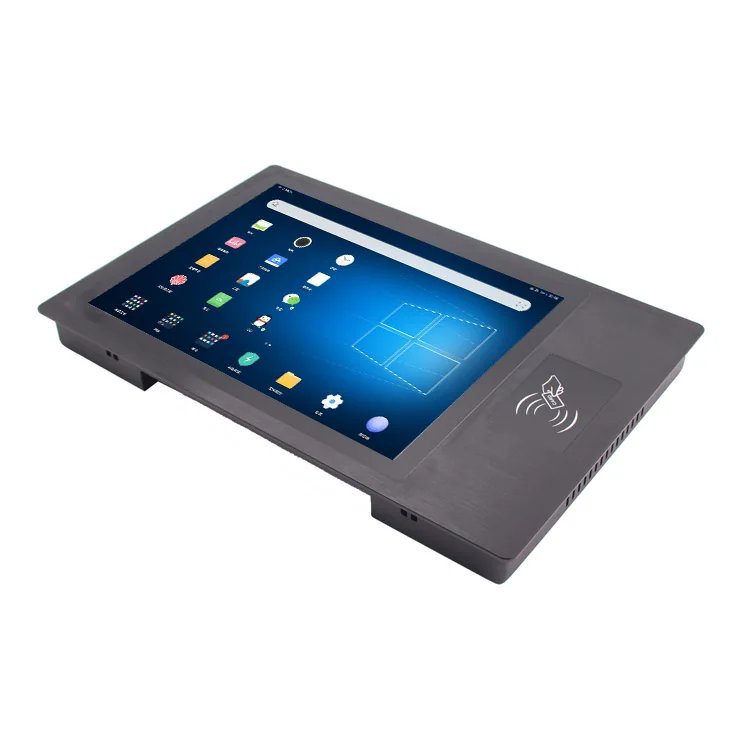 12 15 17 Zoll Rj45 Poe Android Tablet PC Industrie Touch Panel PC mit NFC RFID Kartenleser RS232 Kamera