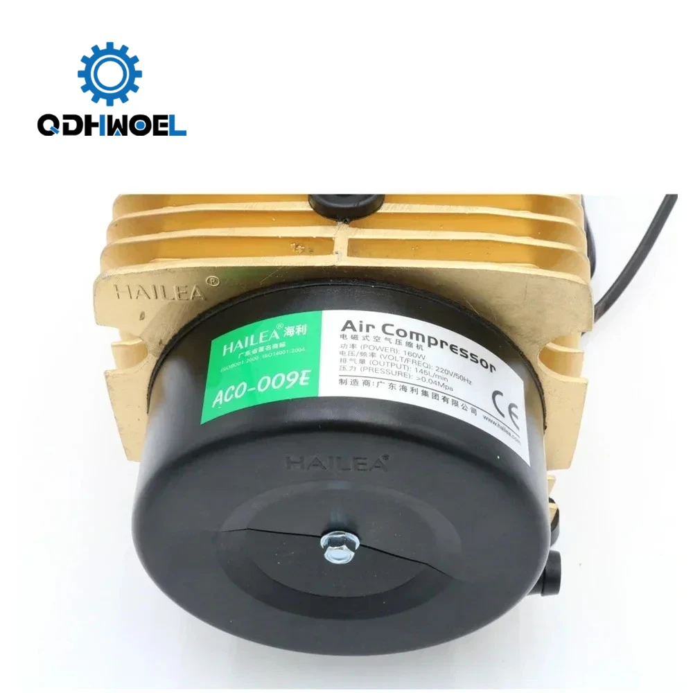 

Воздушный компрессор QDHWOEL 160W с магнитным насосом для лазерной гравировально-резательной машины CO2 ACO-009E