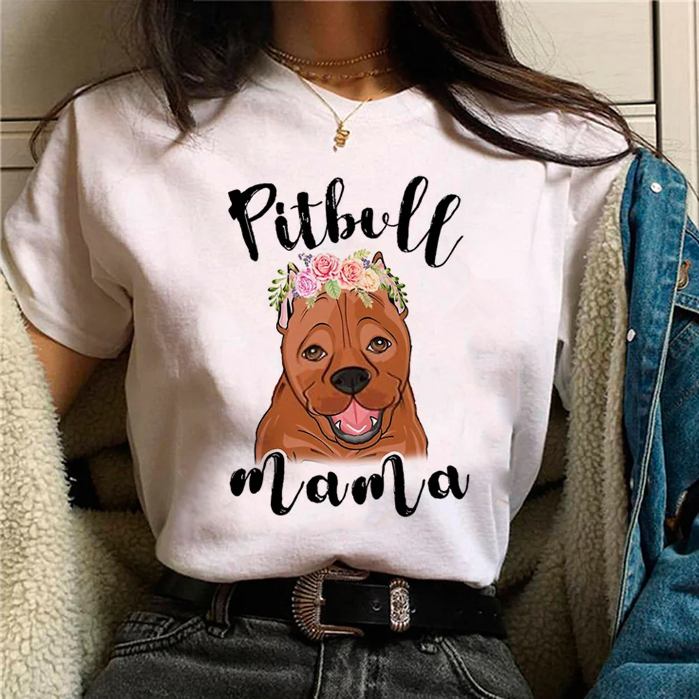 Pitbull Tee women summer t-shirts female comic harajuku clothes