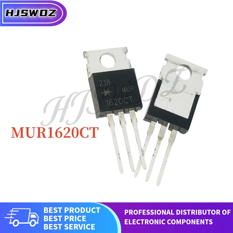 10pcs New MUR1620CT 1620CT MUR1620CTR 1620CTR TO-220 MUR1660CT 1660CT Chips electronic transistor High-power In Stock