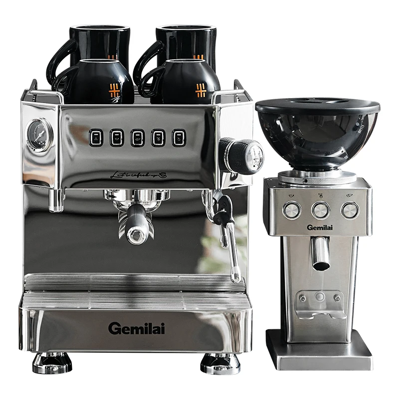 New Gemilai CRM3018 Stainless Steel Coffee Maker Manufacturers 3 In 1 Business Professional Semi Expresso Coffee Machine