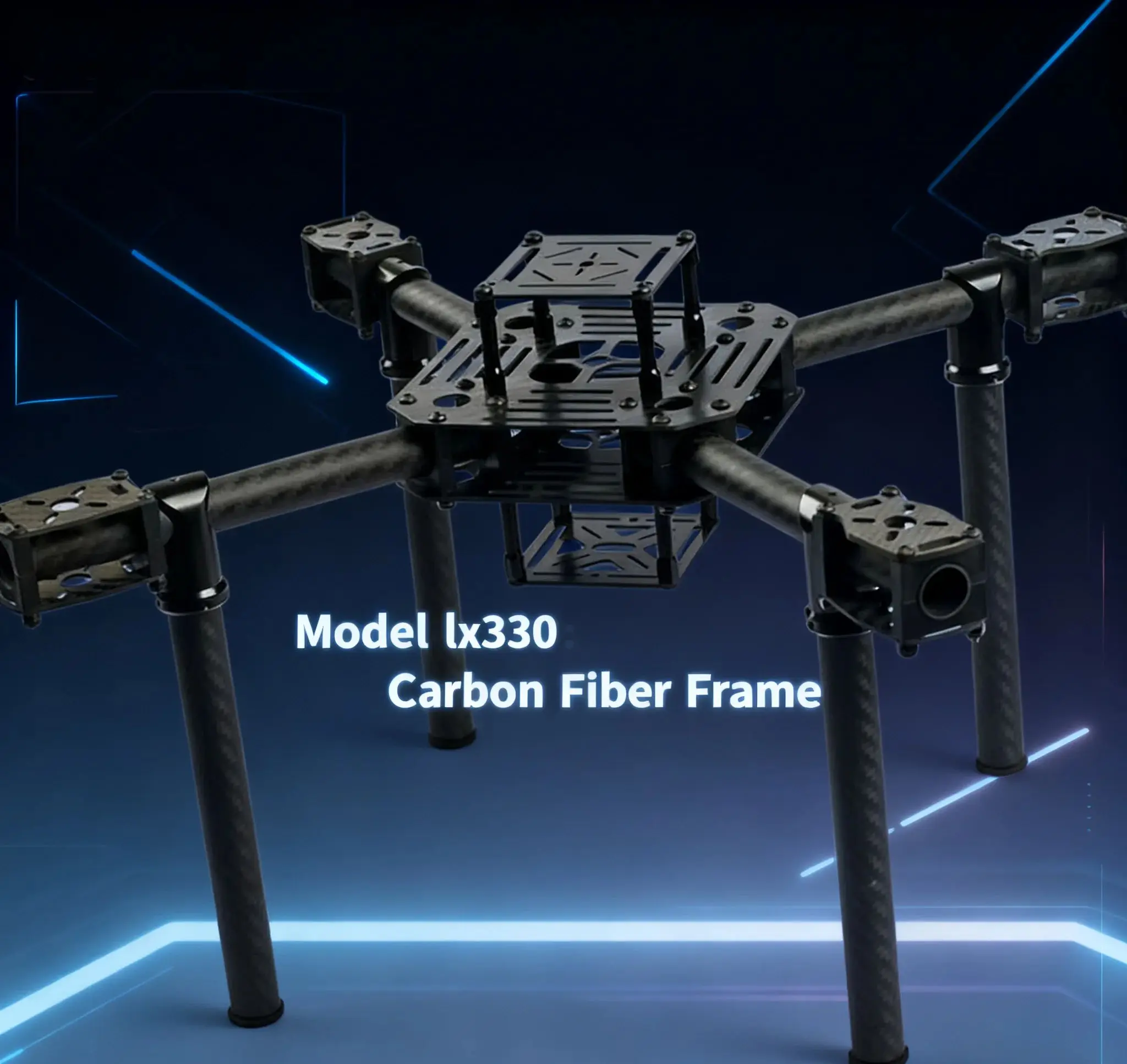 طائرة بدون طيار Flyroun LX350 330 مع إطار 350 طائرة بدون طيار RC 4 محاور RC مولتيكوبتر كوادكوبتر هيلي متعدد الدوار مع معدات الهبوط