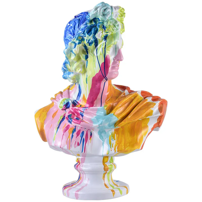 Luxury Figure Sculpture Ornaments Large Creative Floor-standing Decorative Art Pieces for Entryways Iridescent Luxury Figurine