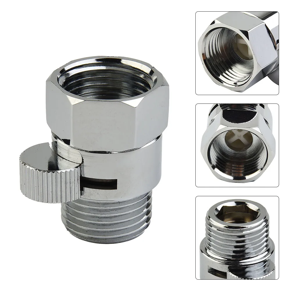 

1PC Water Flow Quick Control Shut-OFF Valve Strong Sealing Brass Diverter Valve for Shower Head Spray Gun Faucet Accessories
