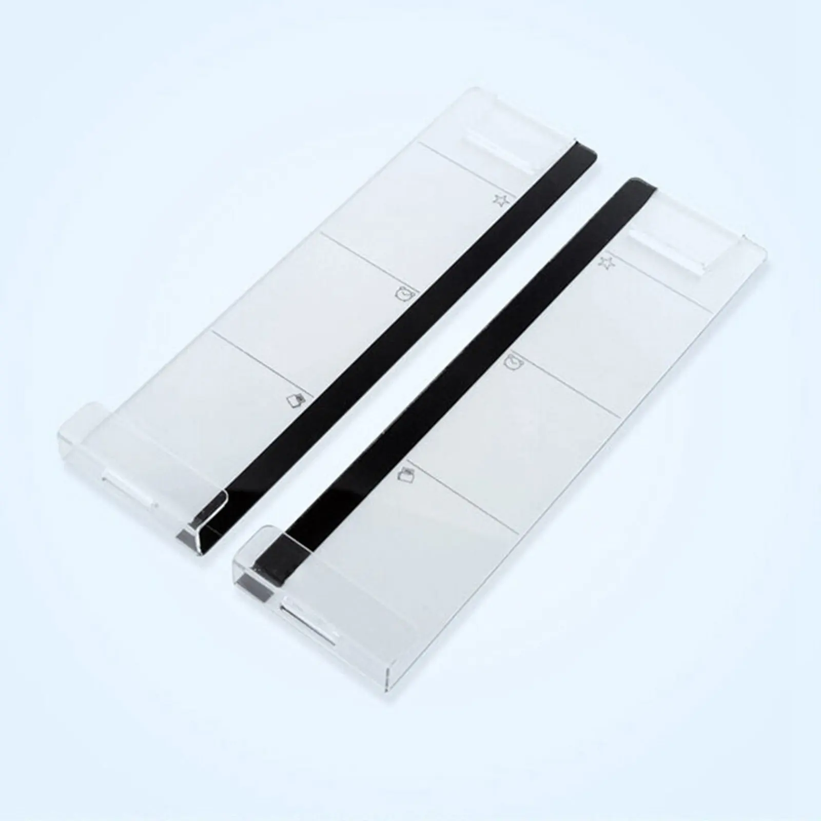 Computer Memo Board Monitor Side Panel Transparent Adhesive Memo Pad for Office Home Stick on Monitor Organize Schedules Meeting
