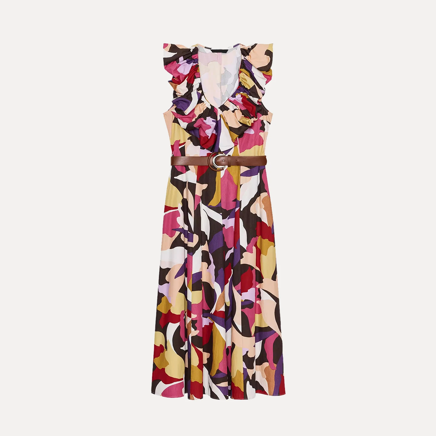 Z Faionable Gedrukt Midi Dr Dames Polyestervezel Ademend Comfortabel Stand Fit Casual Zomer Dr