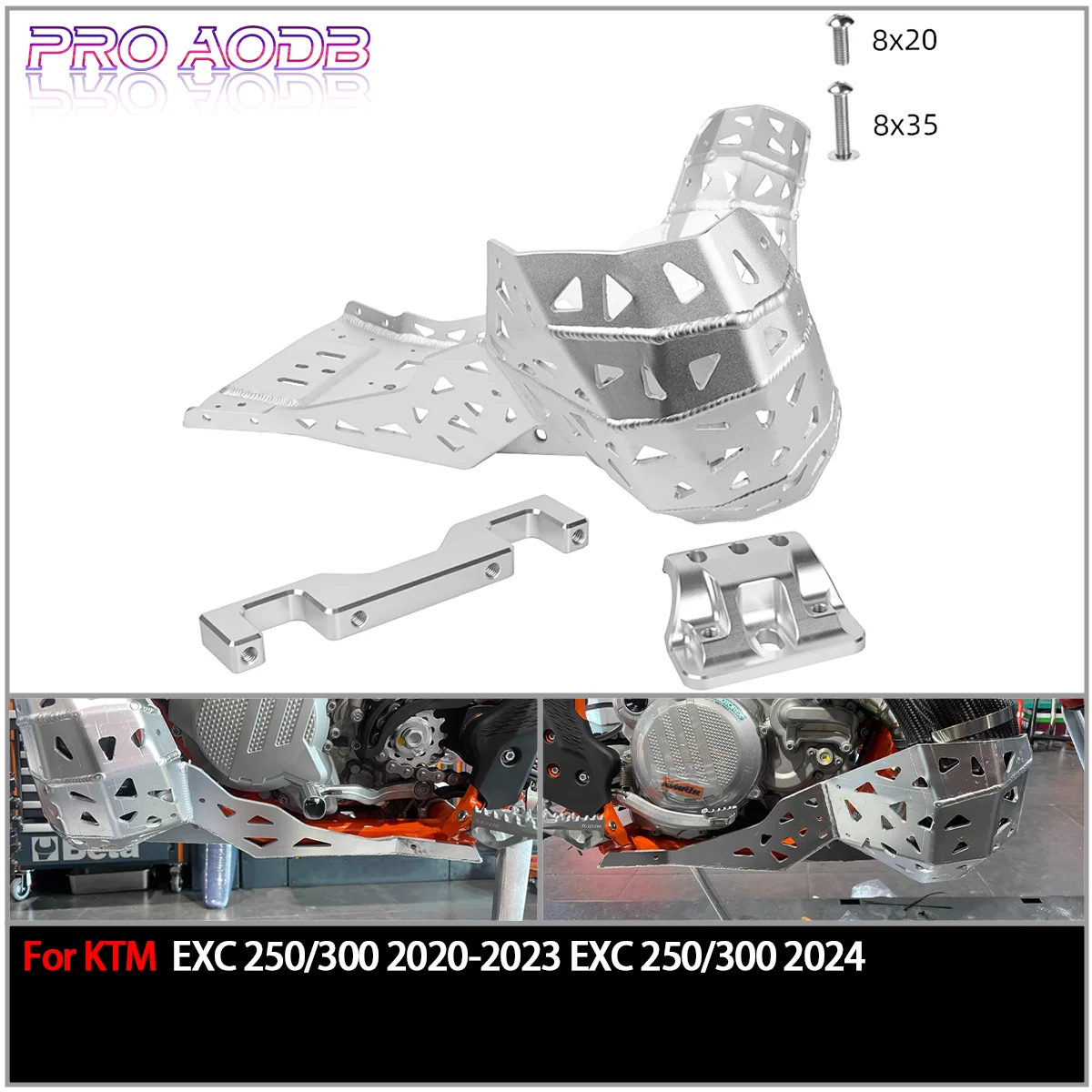 

For KTM EXC250 EXC300 EXC 250 300 2020 2021 2022 2023 2024 Motorcycle Engine Protection Cover Chassis Guard