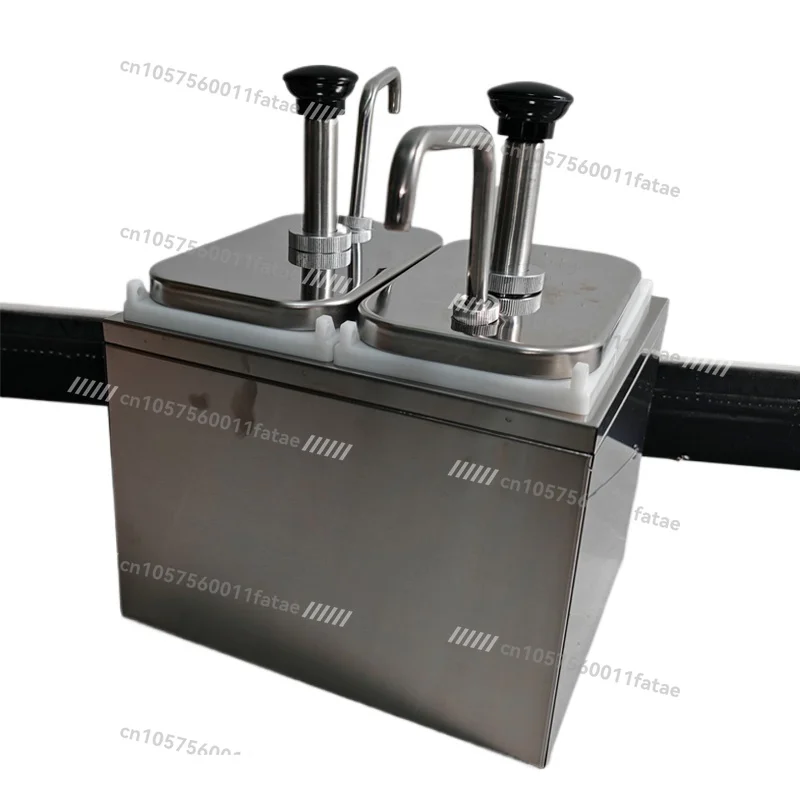 

Fruit Sauce Pump Machine，4L Cheese Dispenser Machine Stainless Steel Double-head Sauce Pump
