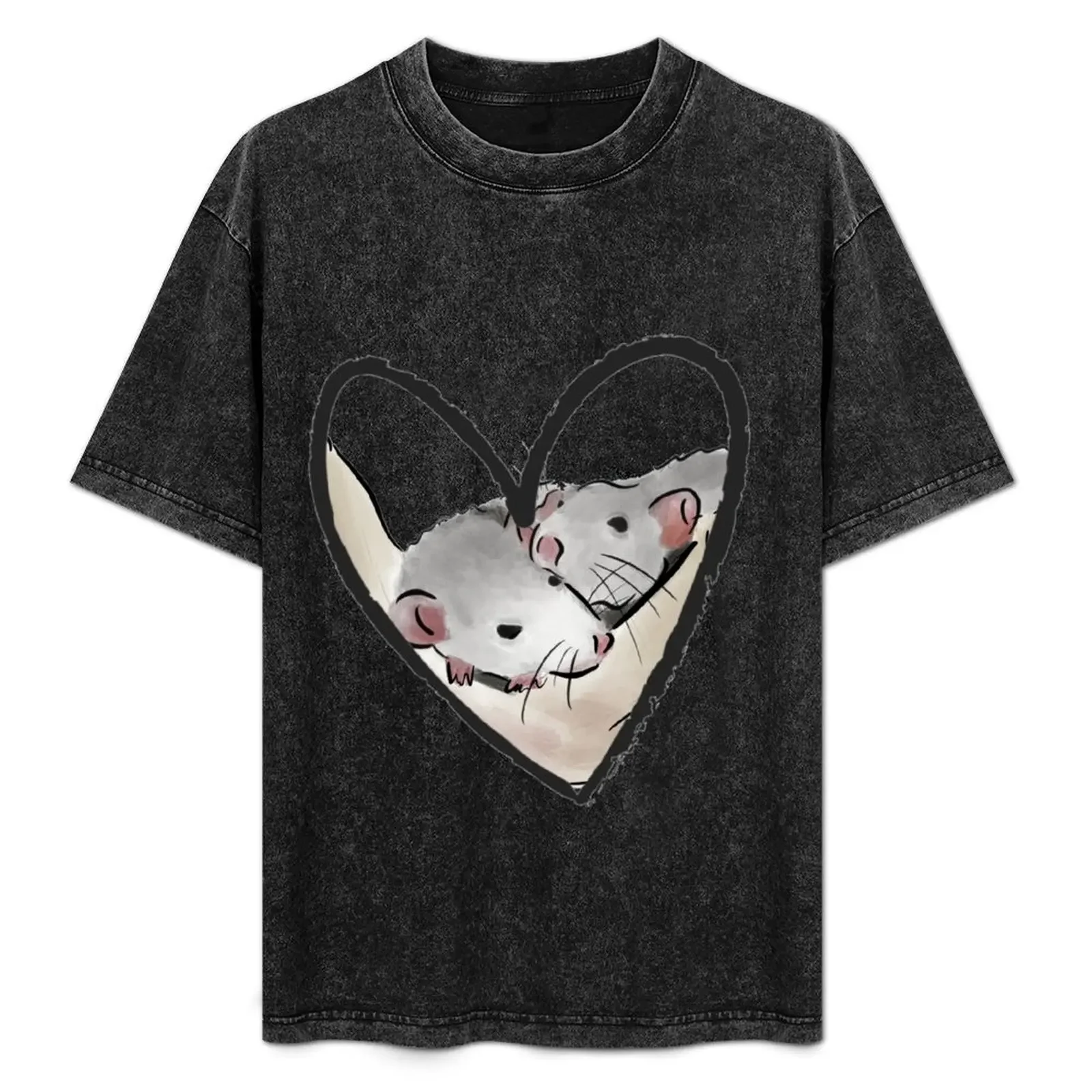 

Cute Rats T-Shirt Comfort Stretch Tee Shirt