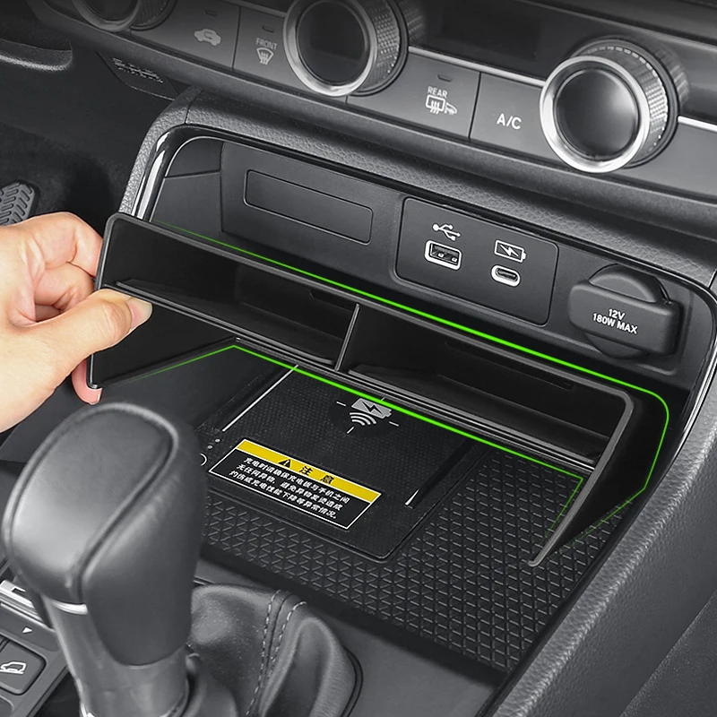 For Honda CR-V CRV CR V2023 2024 2025 Hybrid Car Central Console Storage Box Organizer Container Tray Cover Trim Accessories