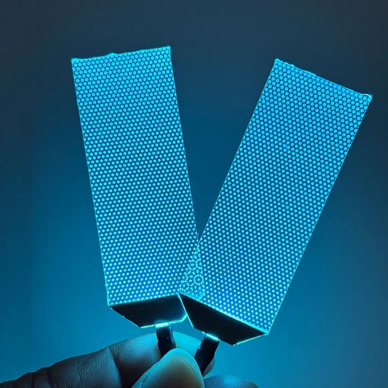 Flexible Bendable DIY LED Light Eyes Kits Cosplay Helmet Mask Eye Accessories Halloween Masks Props 27.5X69.5MM CR2032 Type