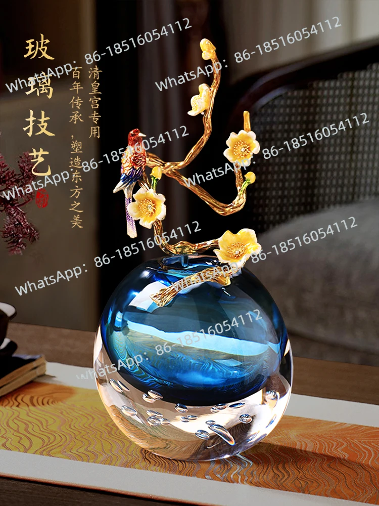 ห้องนั่งเล่นกระจก ทางเข้าทีวี บรรยากาศหรูหรา ของตกแต่งบ้านหรูหราสำหรับขึ้นบ้านใหม่