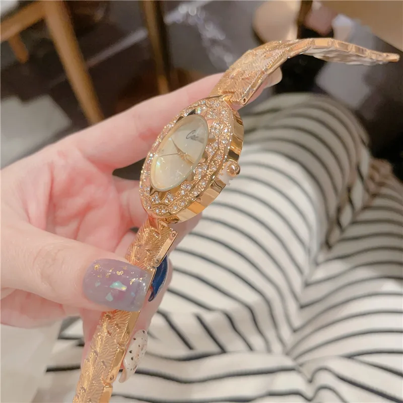 Elegant Bracelet Strap Women Watches Fashion Rhinestone Quartz Wristwatch For Ladies Clock Reloj Mujer A132