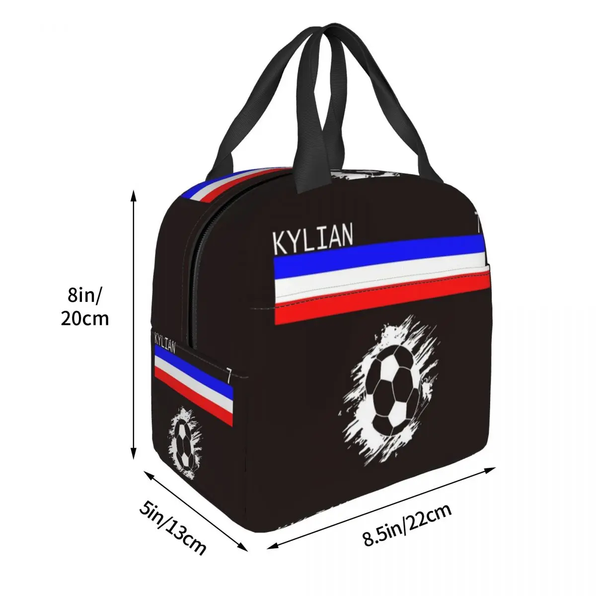 Kylian Mbappe Lunch Bags Insulated Bento Box Waterproof Lunch Tote Leakproof Picnic Bags for Woman Kids Office