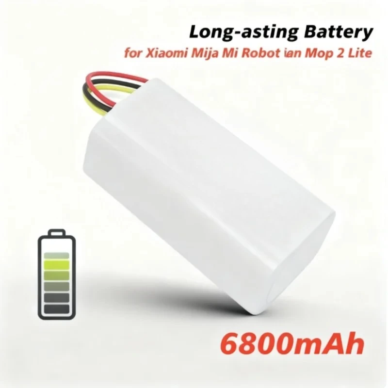 

For Xiaomi Mi Robot Vacuum Mop 2 Lite MJSTL Battery 14.4V 3200mAh, N011-4S1P Replacement Li-ion Battery Pack for E10 E12 B11