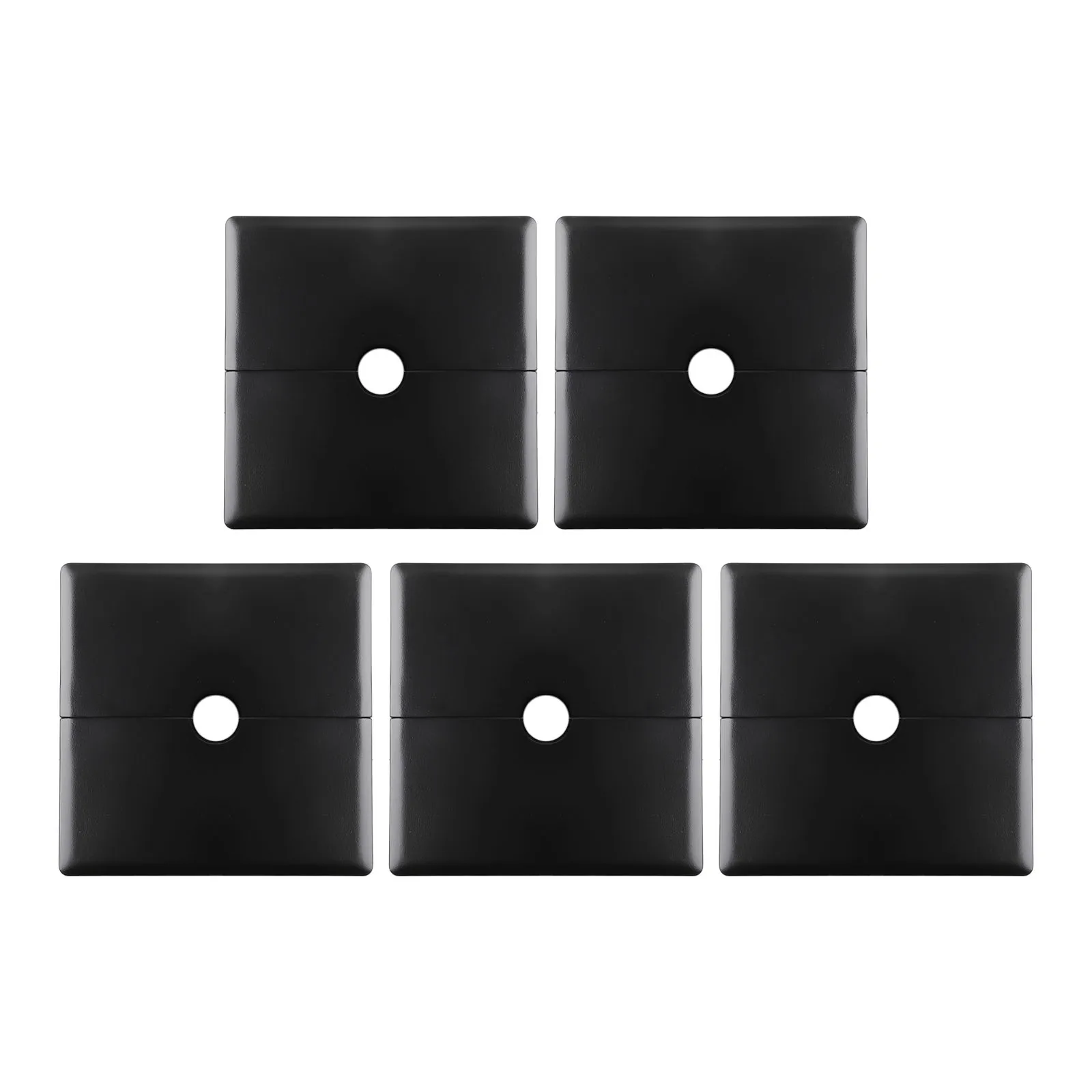 5pcs Square Pipe Wall Covers Decorative Trim Shower Pipe Cover Tube Escutcheon Plates Faucet Decorative Cover 12/22/32/52mm